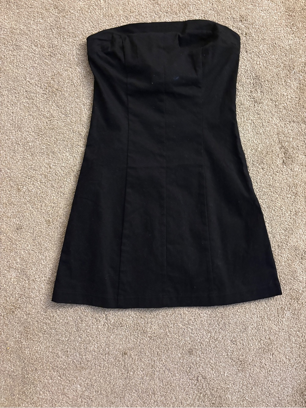 La Hearts Black Strapless Cocktail Dress